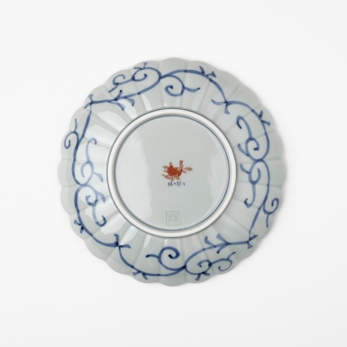 琳派桜樹文 5号皿 15cm