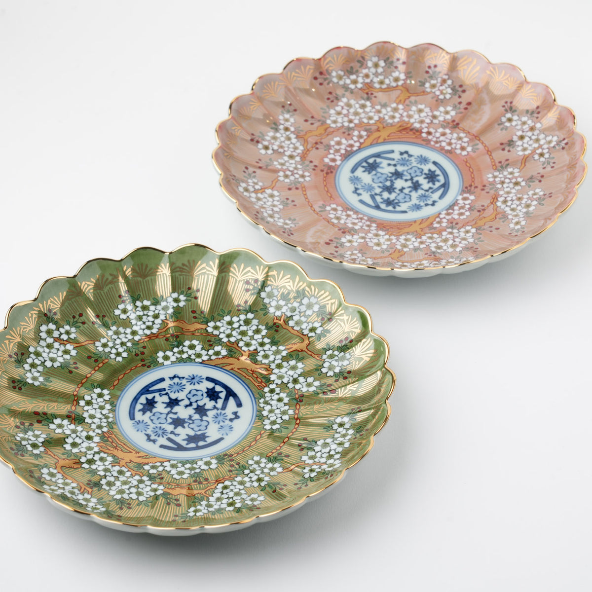 琳派桜樹文 6号皿 19cm