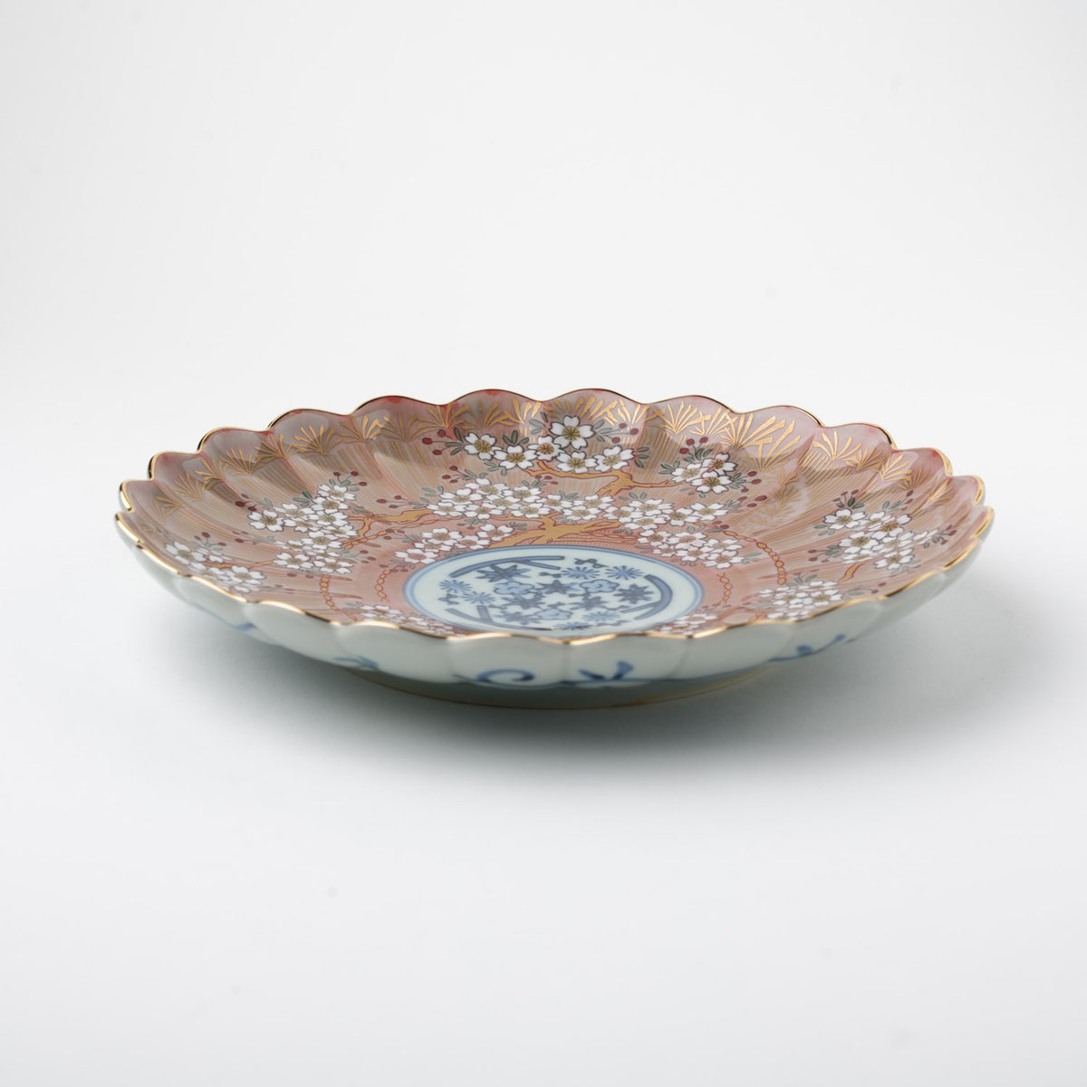 琳派桜樹文 6号皿 19cm