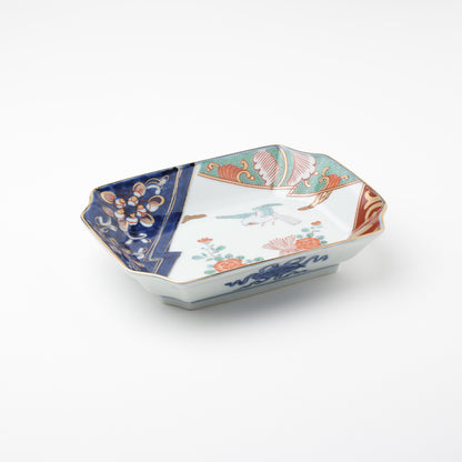 垣根牡丹 角取皿