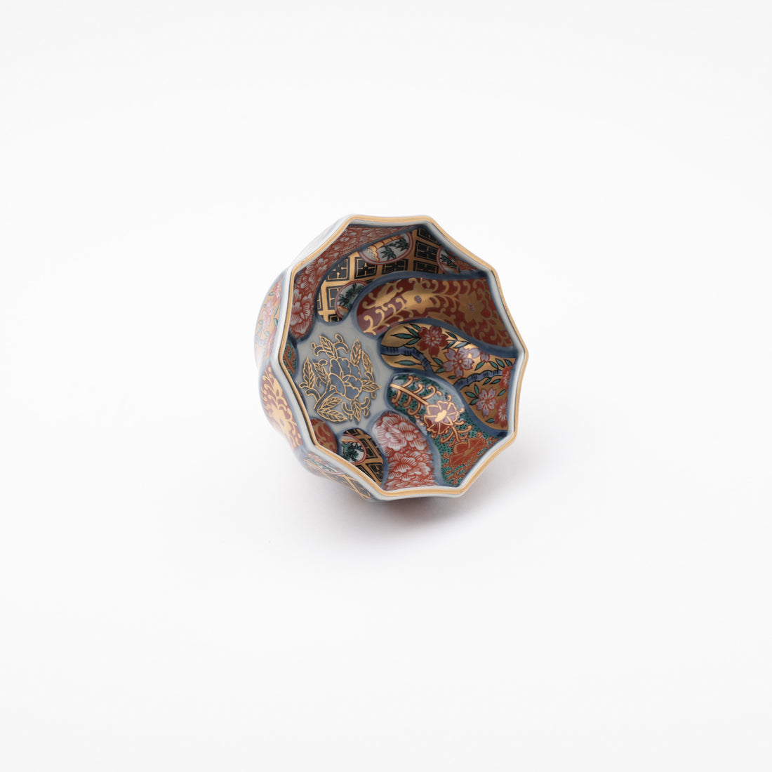 色絵祥瑞　捻り小付