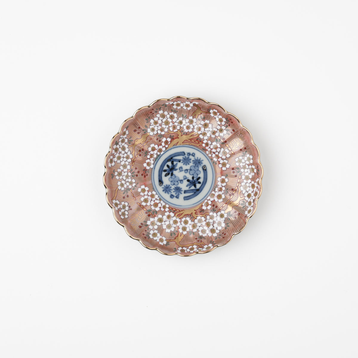 琳派桜樹文 3号皿 10.5cm