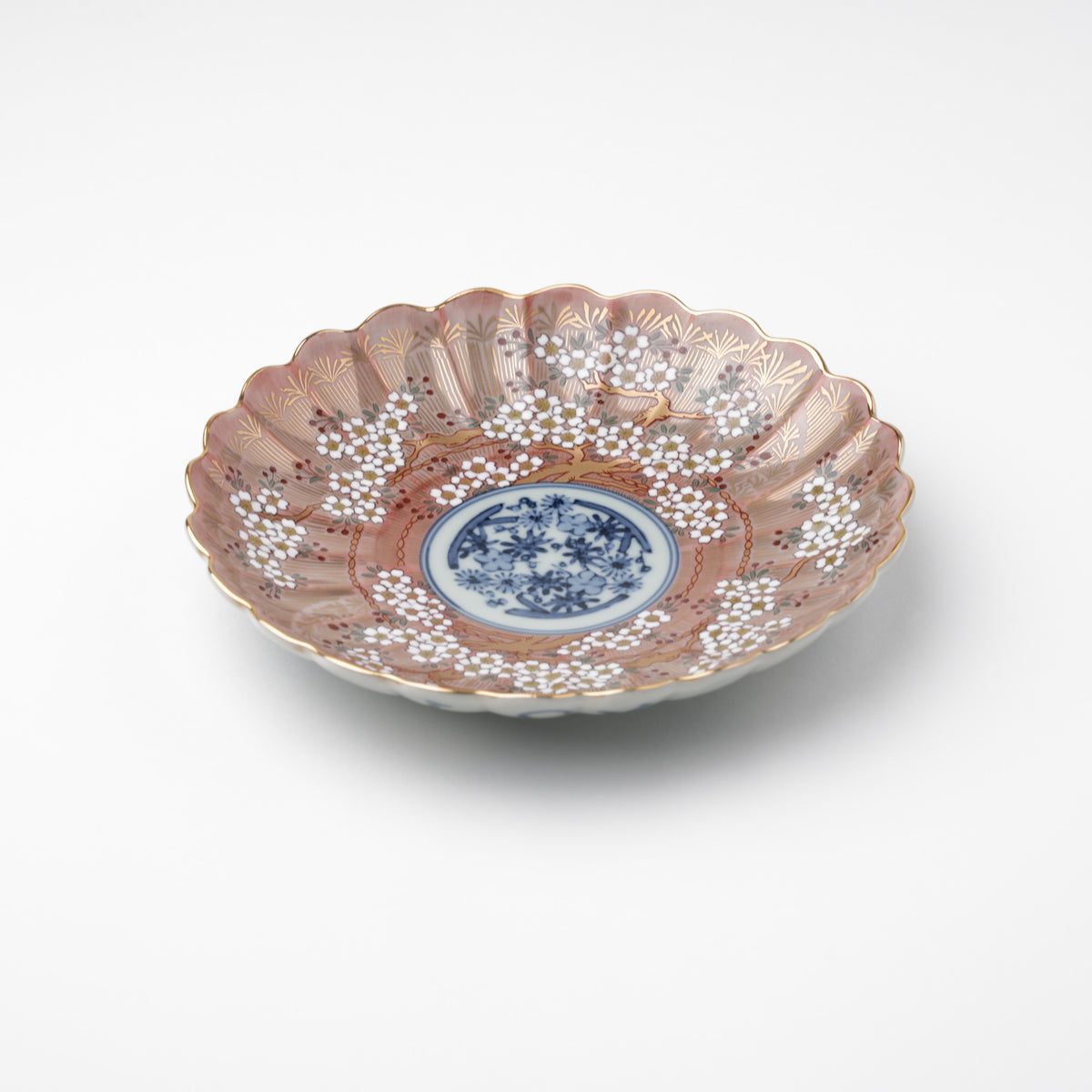 琳派桜樹文 5号皿 15cm