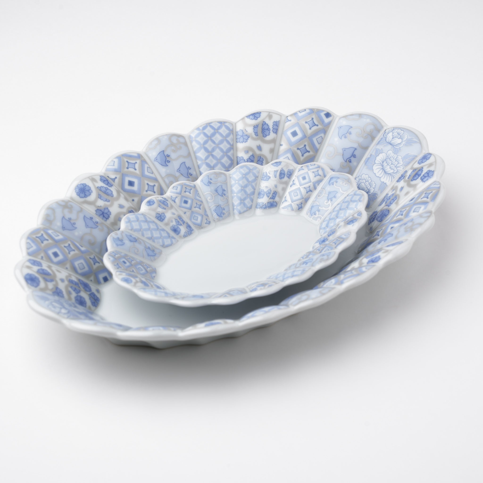 花離宮　楕円皿大（専用化粧箱入）