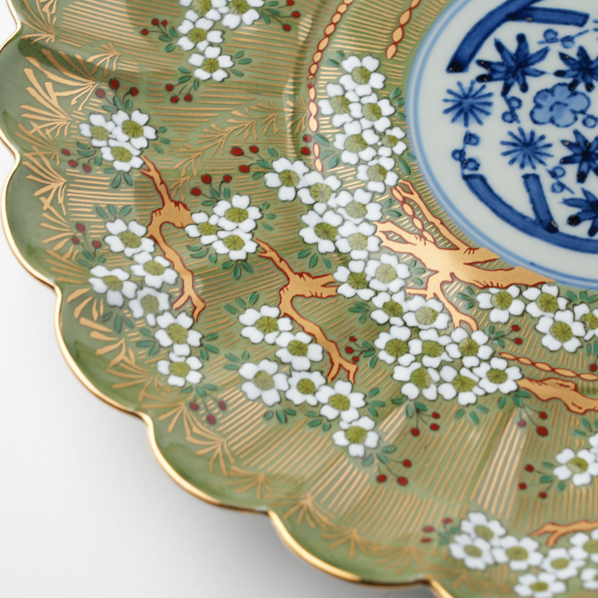 琳派桜樹文 8号皿 24cm