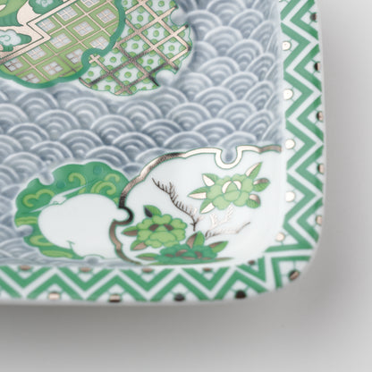 kotohogu　絞り（shibori）長角プレート moegi