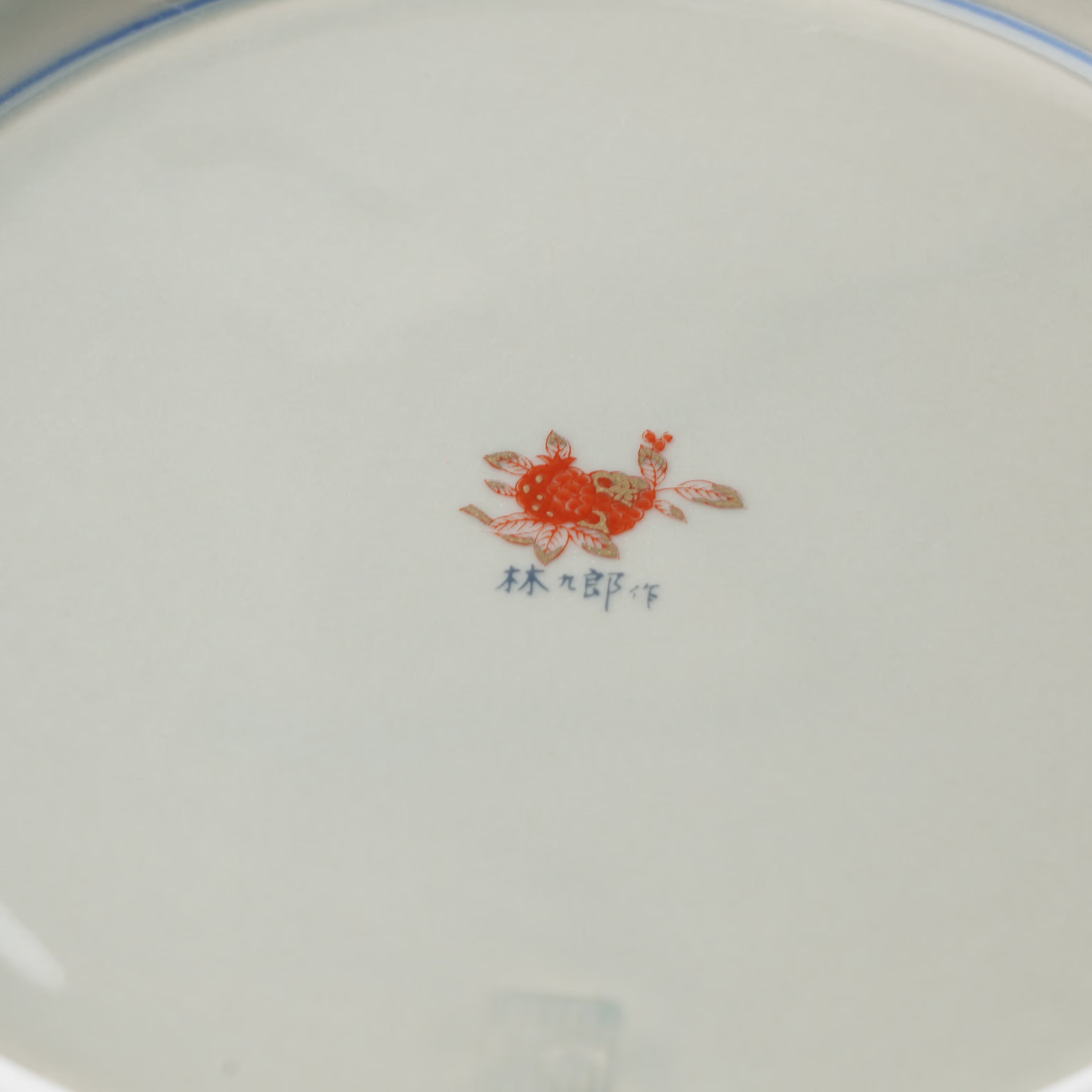 金唐草花篭図 八角鉢