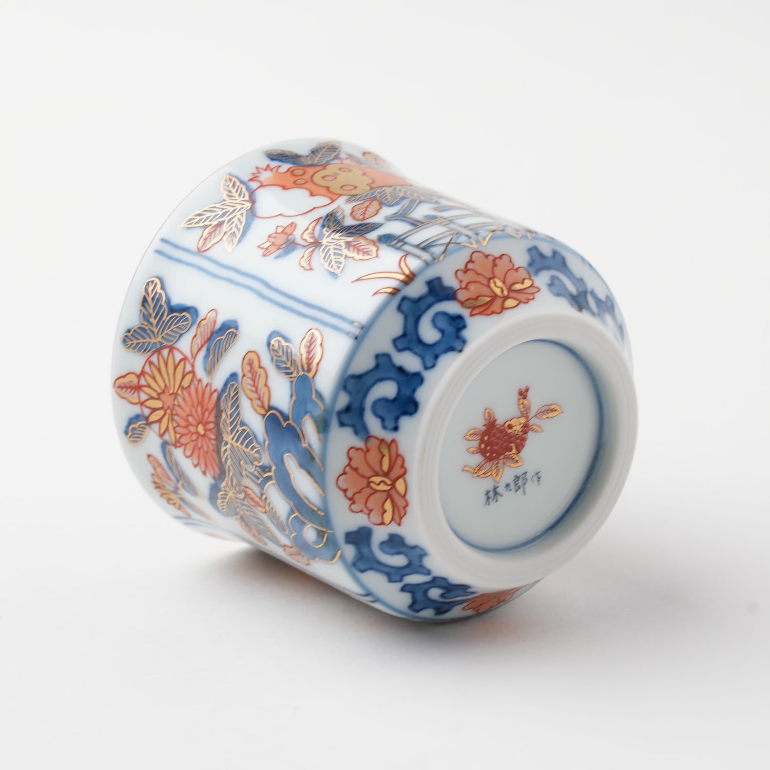 古伊万里柘榴土瓶茶器揃（化粧箱入）