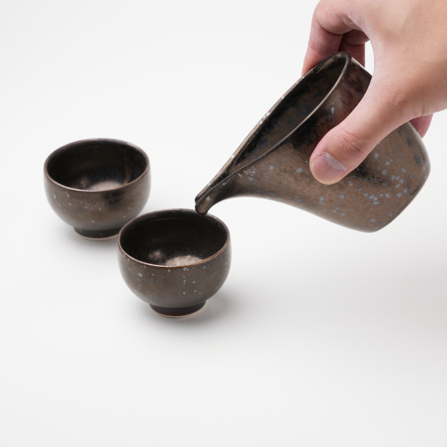 ブロンズ　片口半酒器揃（化粧箱入）