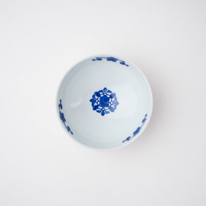 染錦窓絵霊芝文　小付