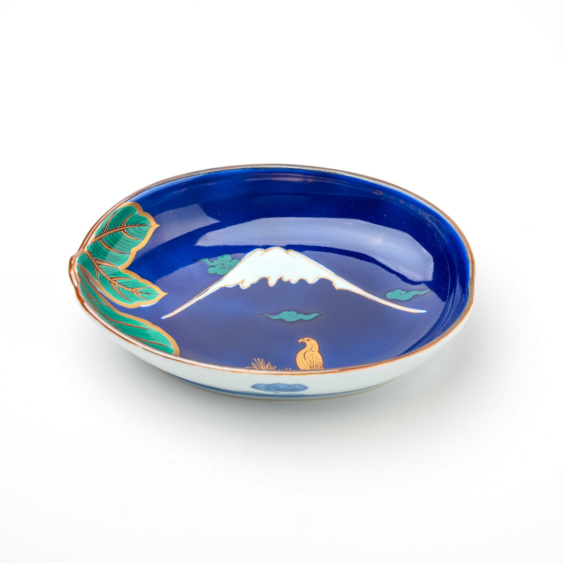 富士絵　茄子型小鉢