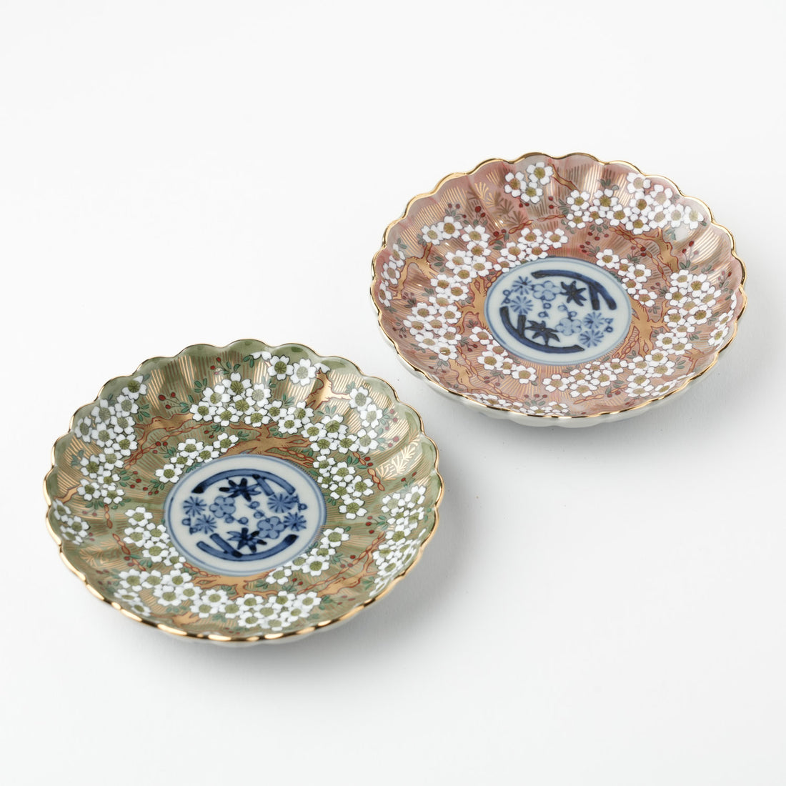 琳派桜樹文 3号皿 10.5cm