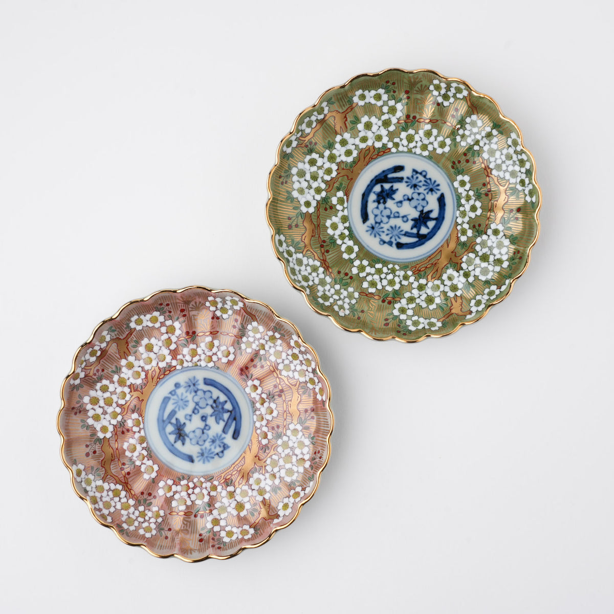 琳派桜樹文 3号皿 10.5cm