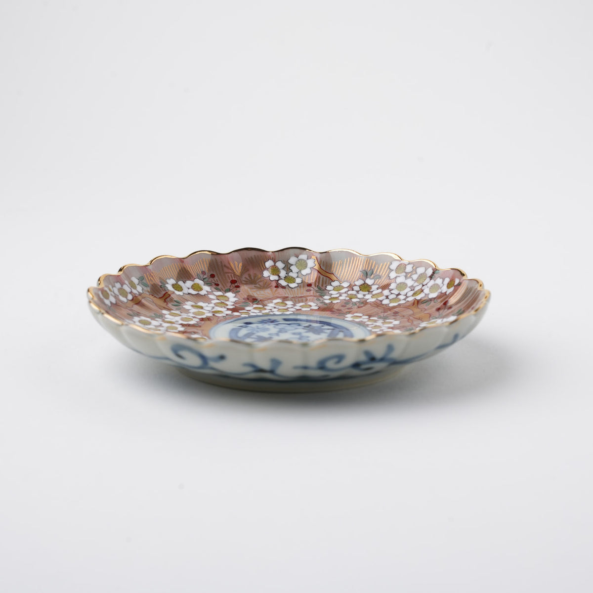 琳派桜樹文 3号皿 10.5cm