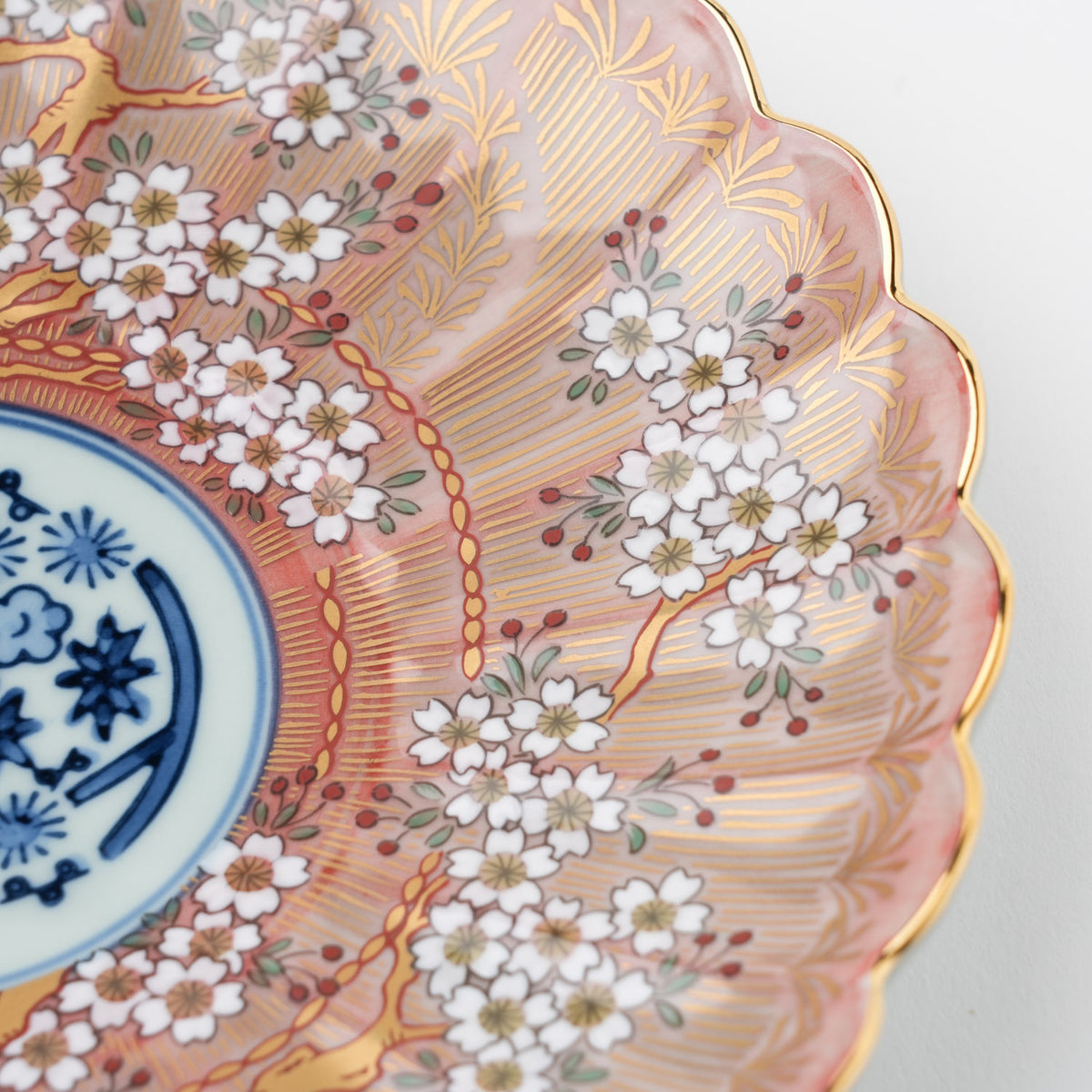 琳派桜樹文 6号皿 19cm