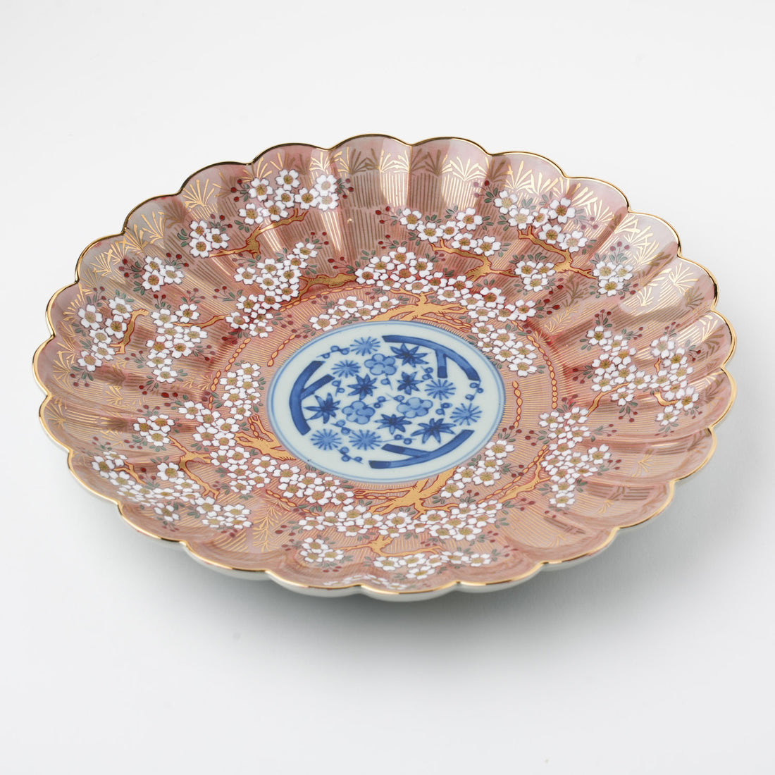 琳派桜樹文 8号皿 24cm