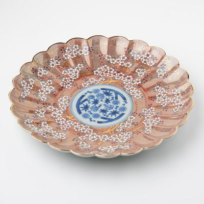 琳派桜樹文 8号皿 24cm