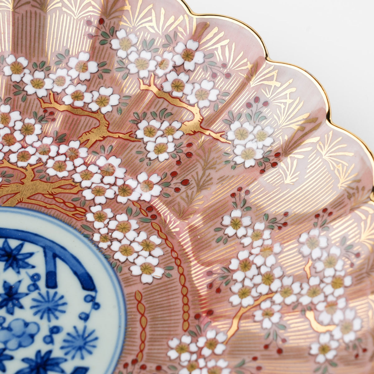 琳派桜樹文 8号皿 24cm