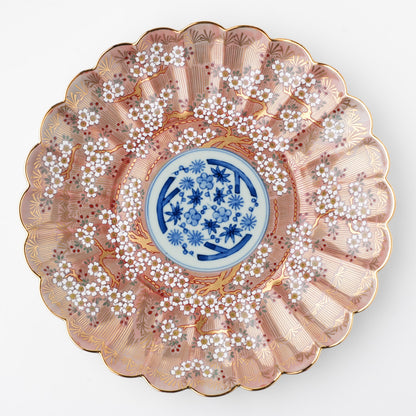 琳派桜樹文 8号皿 24cm