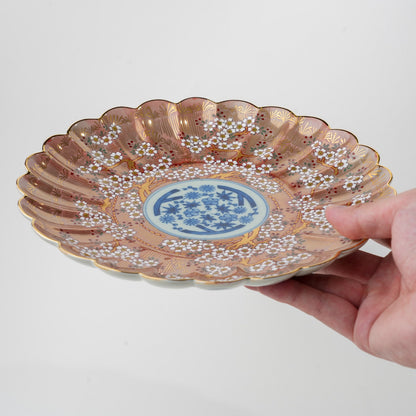 琳派桜樹文 8号皿 24cm