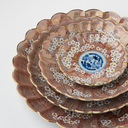 琳派桜樹文 3号皿 10.5cm